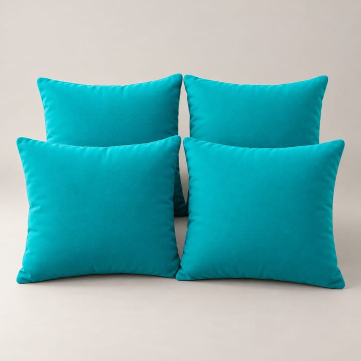 The Milk Silk Cushion Cover, Turquoise