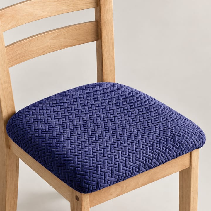 The Chevron Stretch Dining Seat Cover, Navy