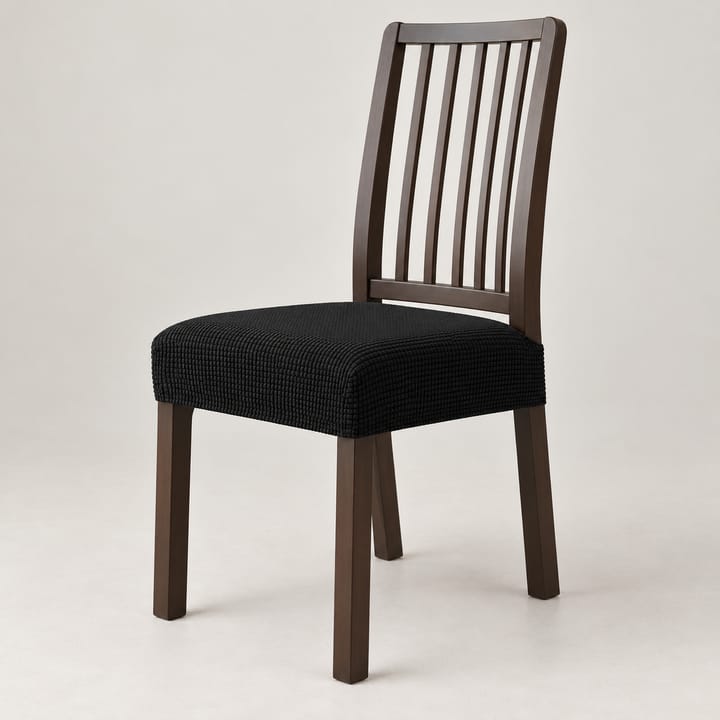 The Jacquard Stretch Dining Seat Cover, Black