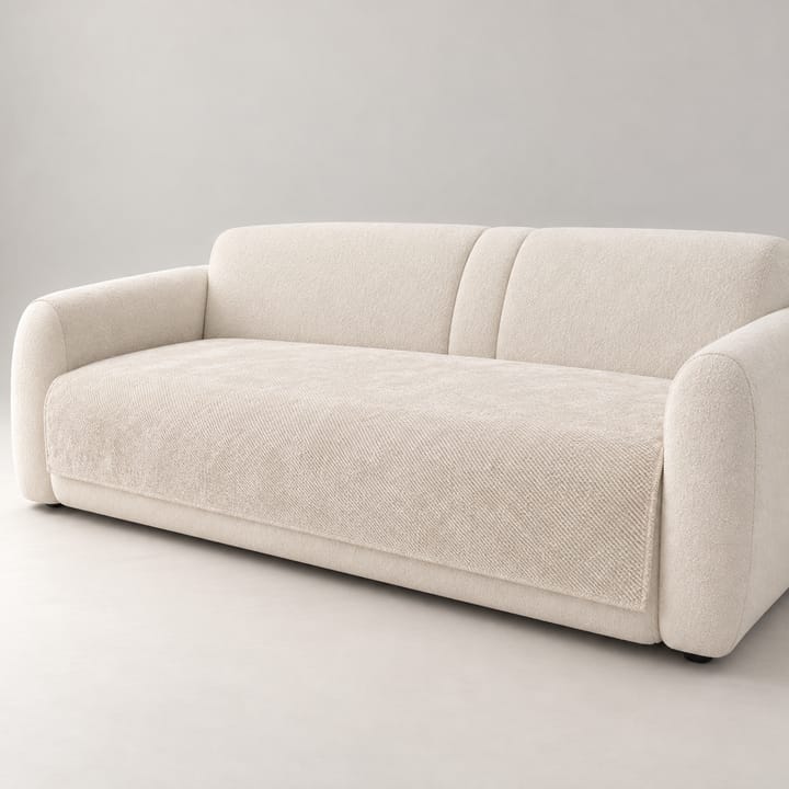 The Twill Chenille Couch Cover, Cream