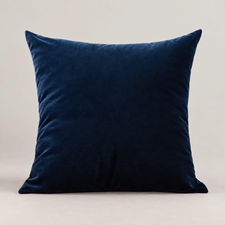 The Solid Velvet Pillow Cover, Navy blue