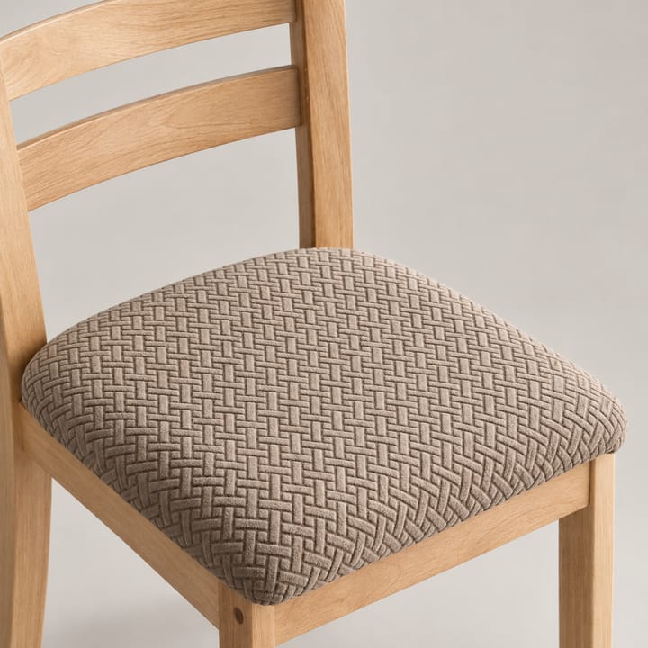 The Chevron Stretch Dining Seat Cover, Taupe