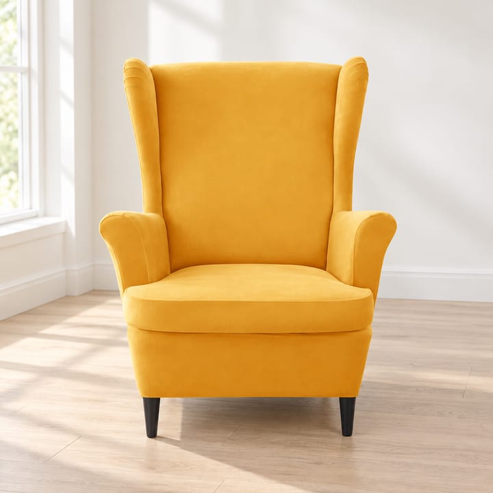 The Wingback Velvet Slipcover Set