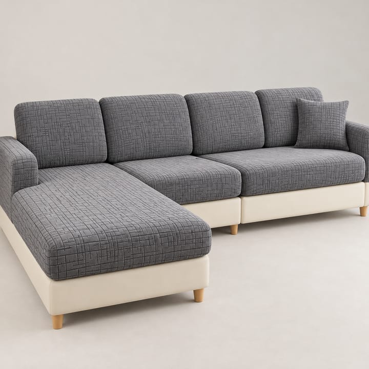 The Jacquard Stretch Sectional Cushion Cover