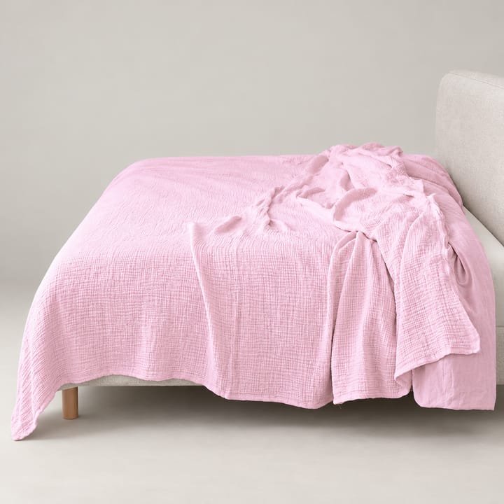 The Cotton Muslin Throw, Light Pink