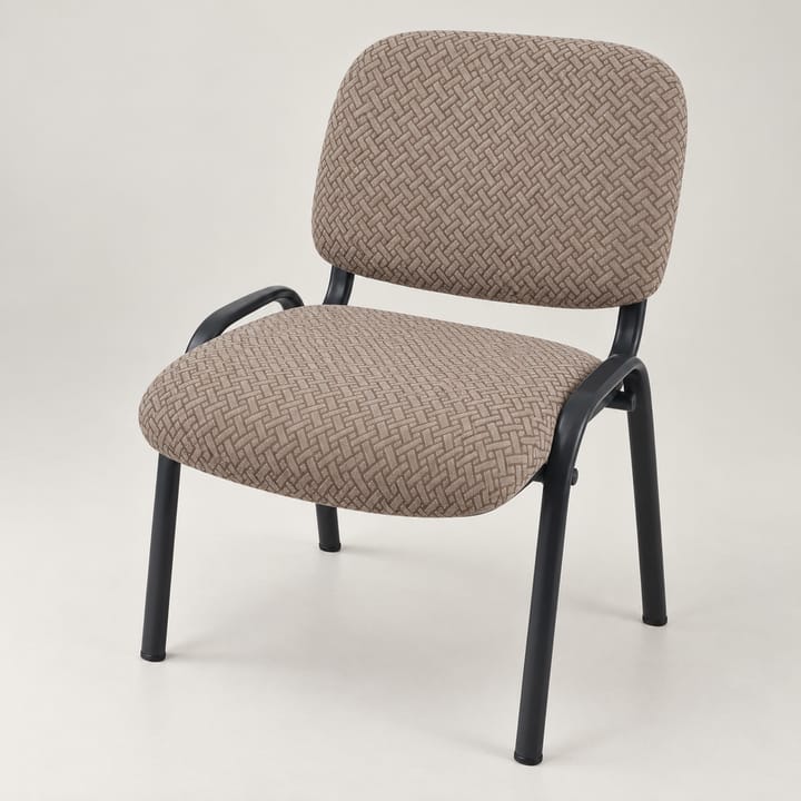 The Diamond Knit Dining Chair Cover, Taupe