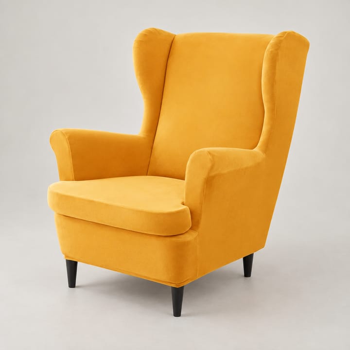 The Wingback Velvet Slipcover Set