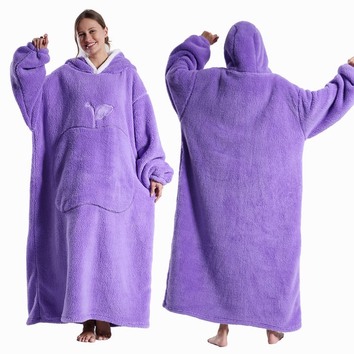 The Hooded Fleece Wearable Blanket, Purple