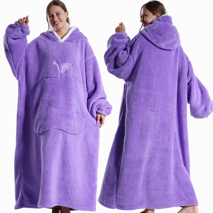 The Hooded Fleece Wearable Blanket