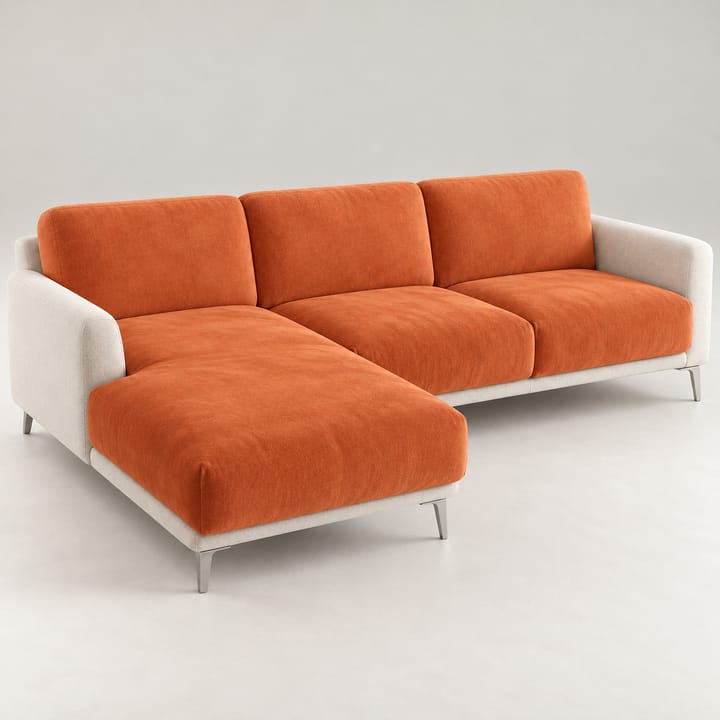 The Plush Velvet Sectional Cushion Cover, Orange
