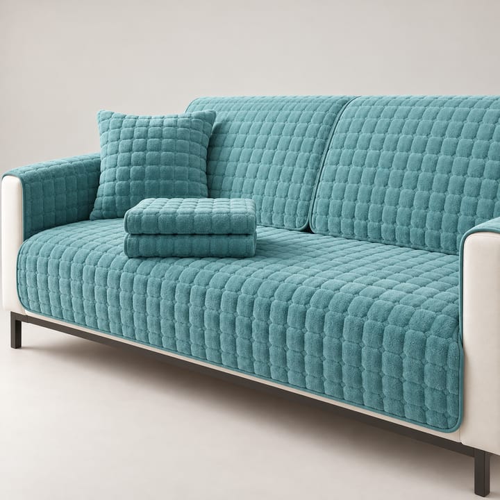 The Quilted Plush Velvet Seat Cover, Green