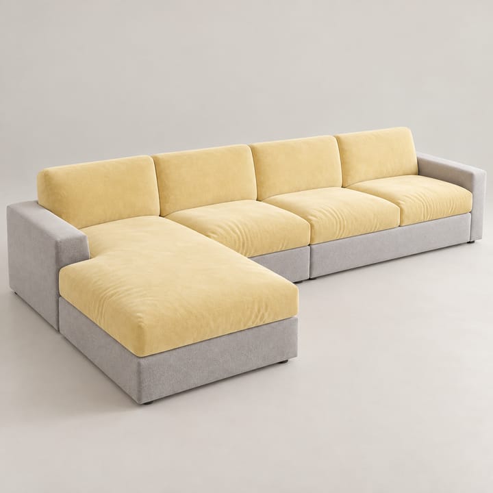 The Plush Velvet Cushion Cover, Butter Yellow