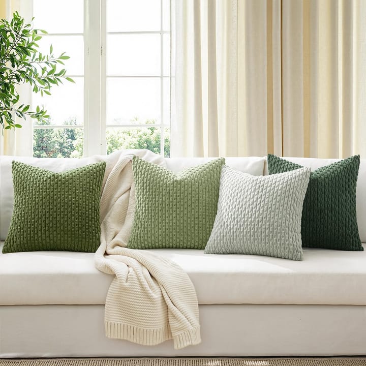 The Ribbed Corduroy Pillow Cover