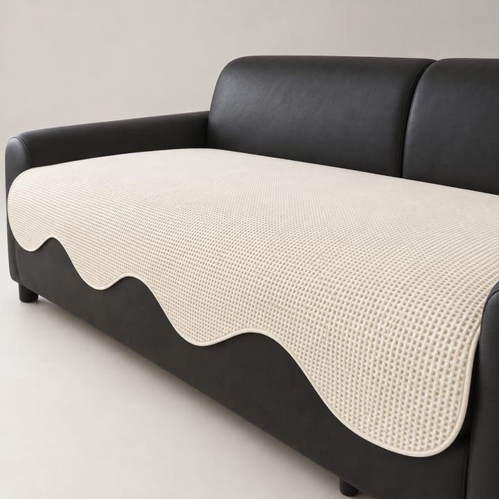 The Cooling Knit Sofa Cover, Cream