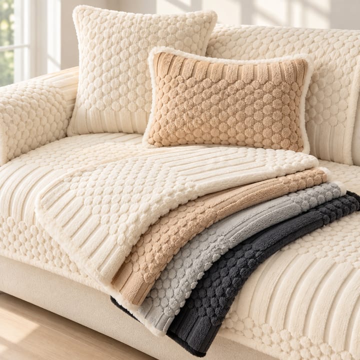 The Tufted Fleece Couch Cover