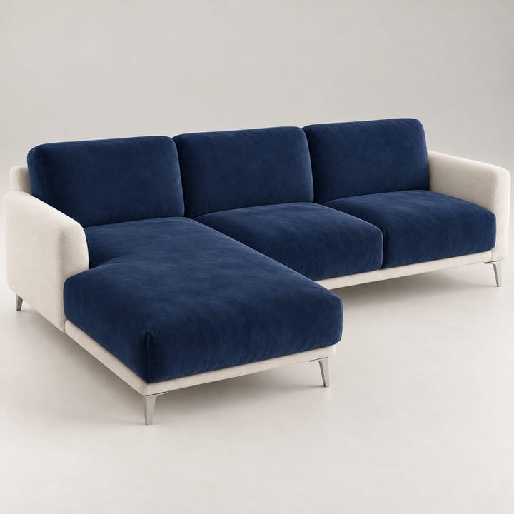 The Plush Velvet Sectional Cushion Cover, Navy