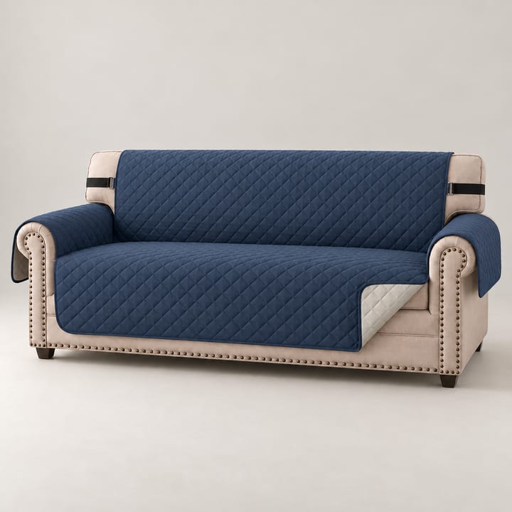 The Water-Resistant Sofa Protector, Navy