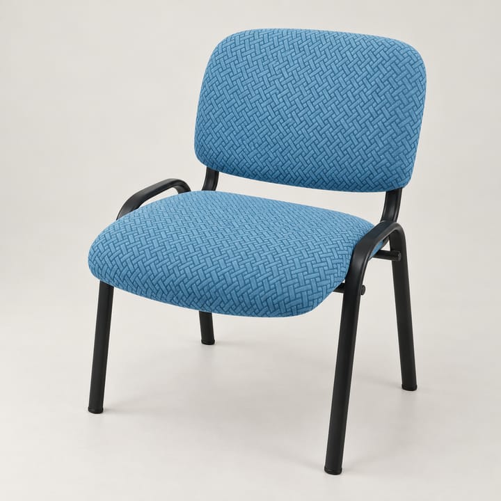 The Diamond Knit Dining Chair Cover, Blue