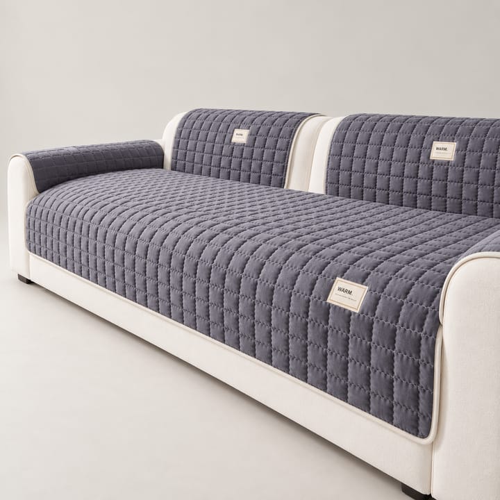 The Soft Quilted Couch Cover, Slate