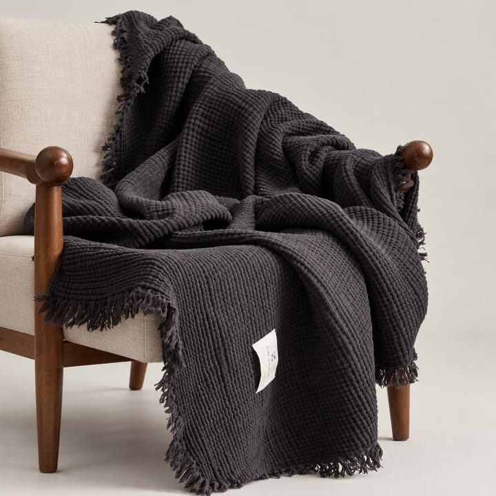 The Fringed Gauze Throw, Charcoal