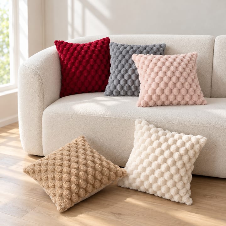 The 3D Bubble Plush Pillow Cover