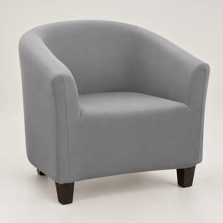 The Smooth Stretch Club Chair Cover, Light gray