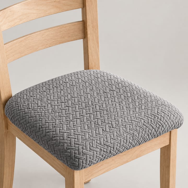 The Chevron Stretch Dining Seat Cover, Light gray