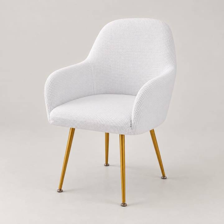 The Corn-Grain Waterproof Chair Cover, White