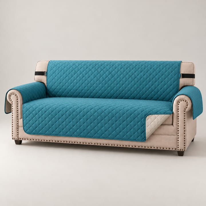 The Water-Resistant Sofa Protector, Teal