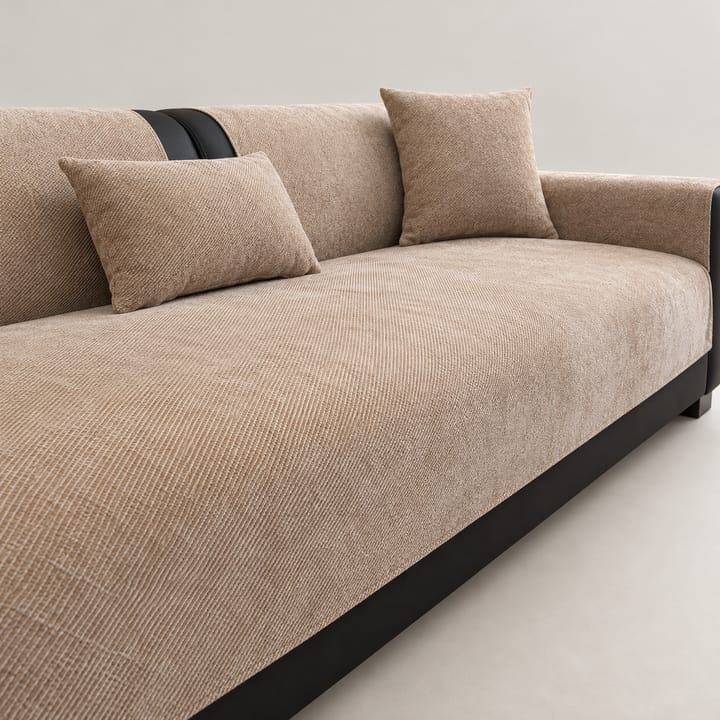 The Tuck-In Chenille Couch Cover, Khaki