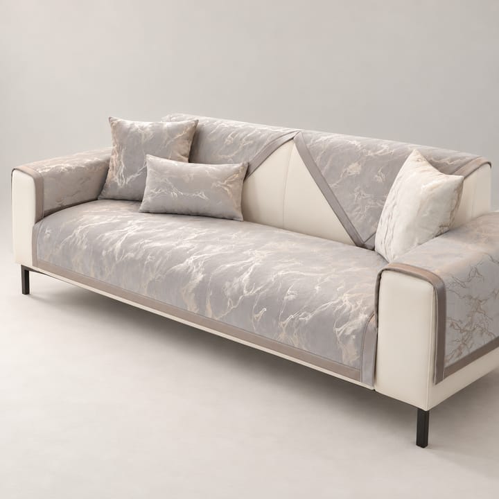 The Marble Print Velvet Sectional Cover