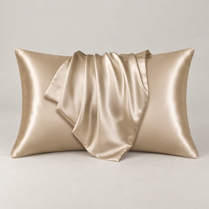 The Mulberry Silk Pillow Cover, Champagne