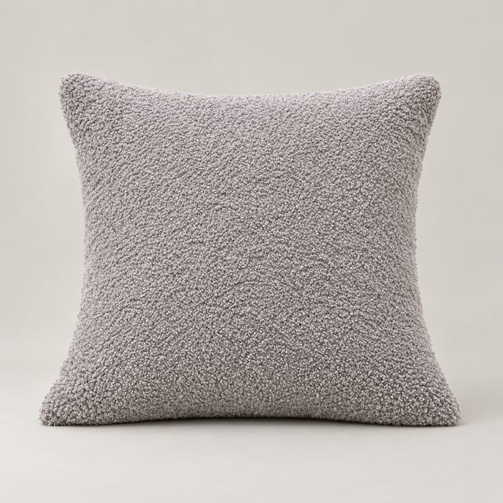 The Teddy Faux Fur Pillow Cover, Light gray