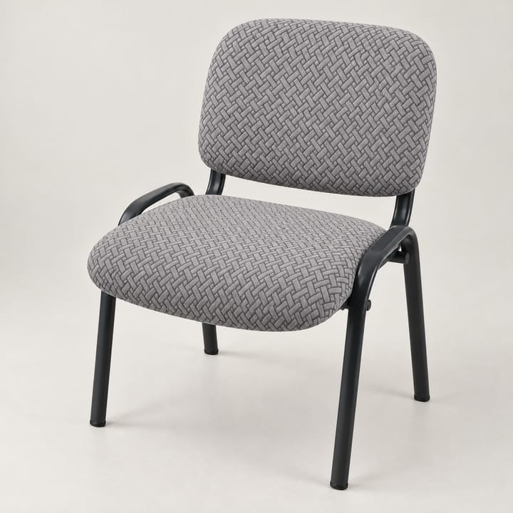 The Diamond Knit Dining Chair Cover, Light gray