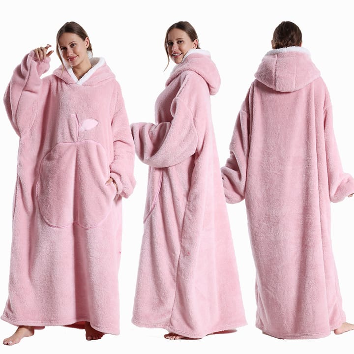 The Hooded Fleece Wearable Blanket