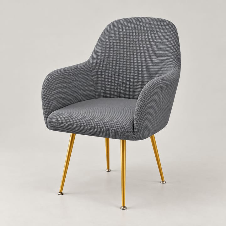 The Corn-Grain Waterproof Chair Cover, Medium gray