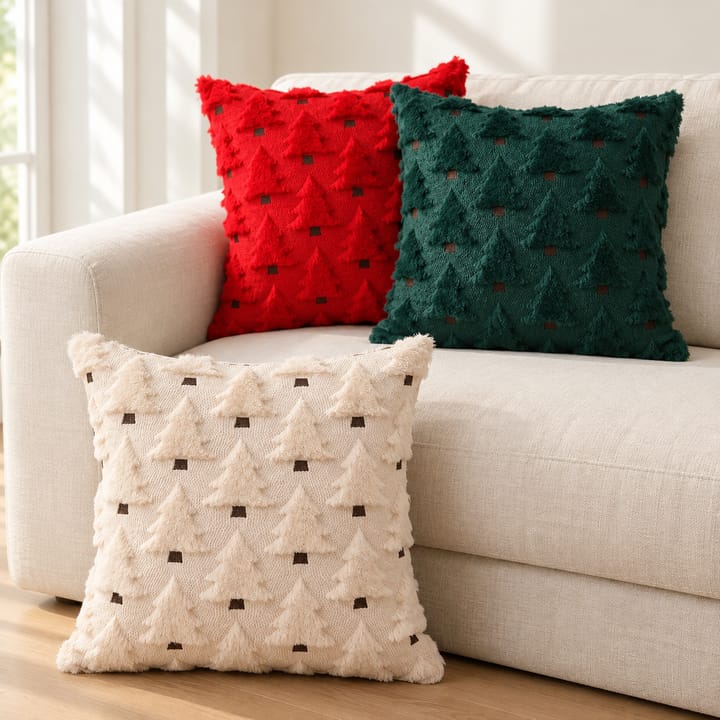 The Tufted Tree Plush Pillow Cover