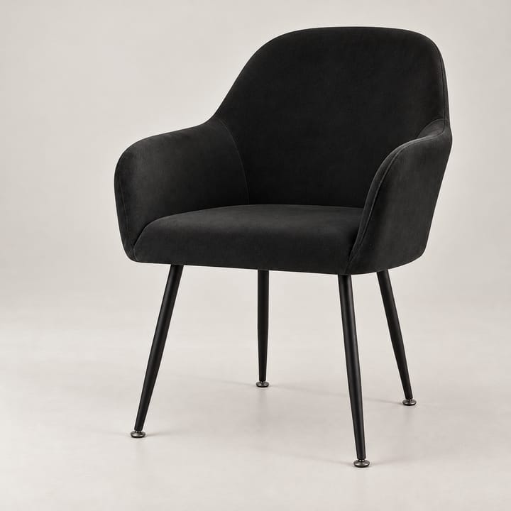 The Velvet Armchair Dining Cover, Black