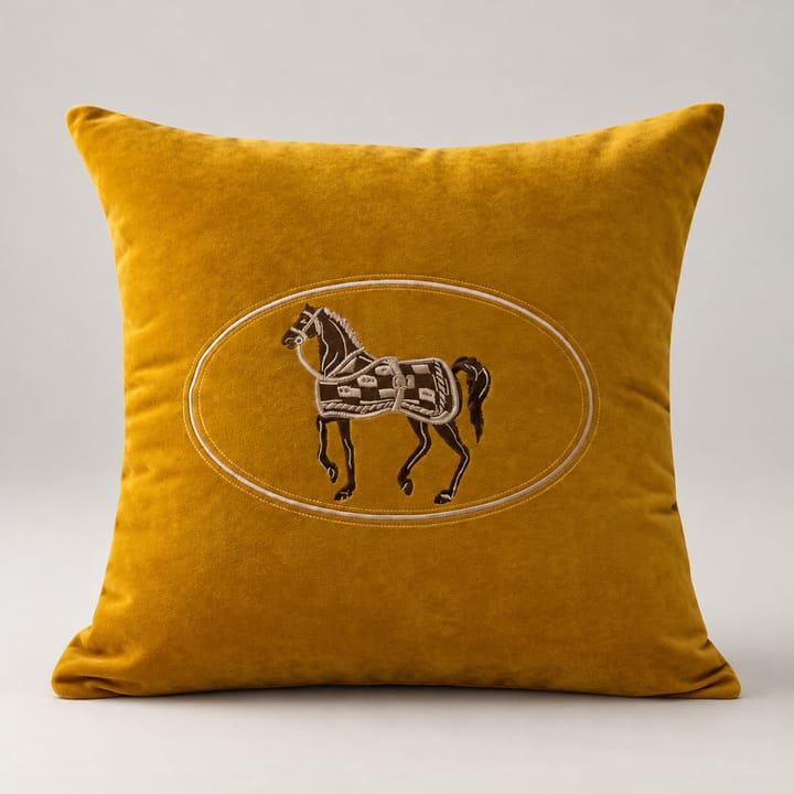 The Embroidered Horse Pillow Cover