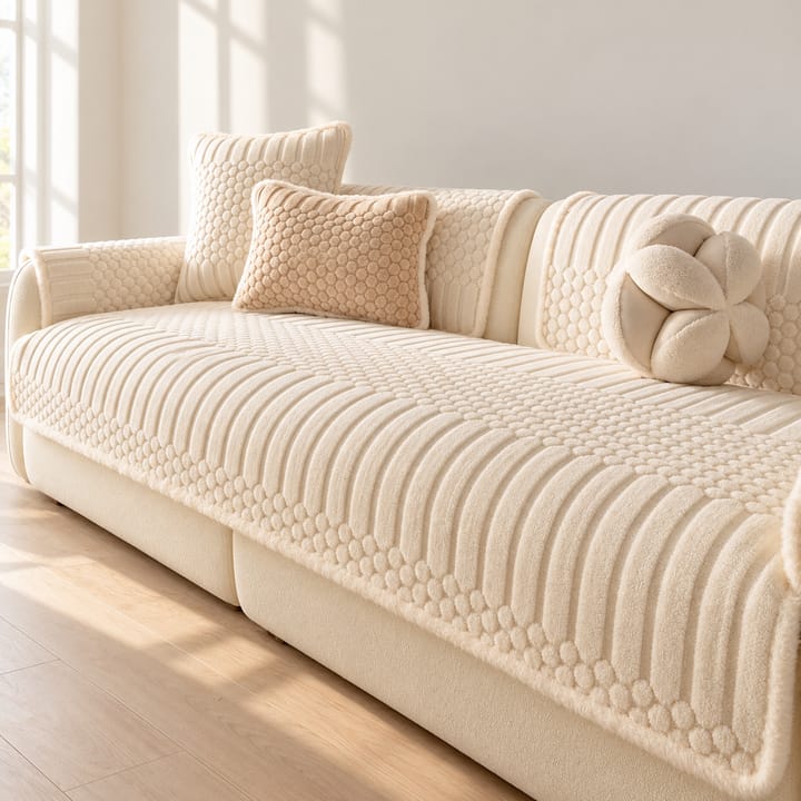 The Tufted Fleece Couch Cover