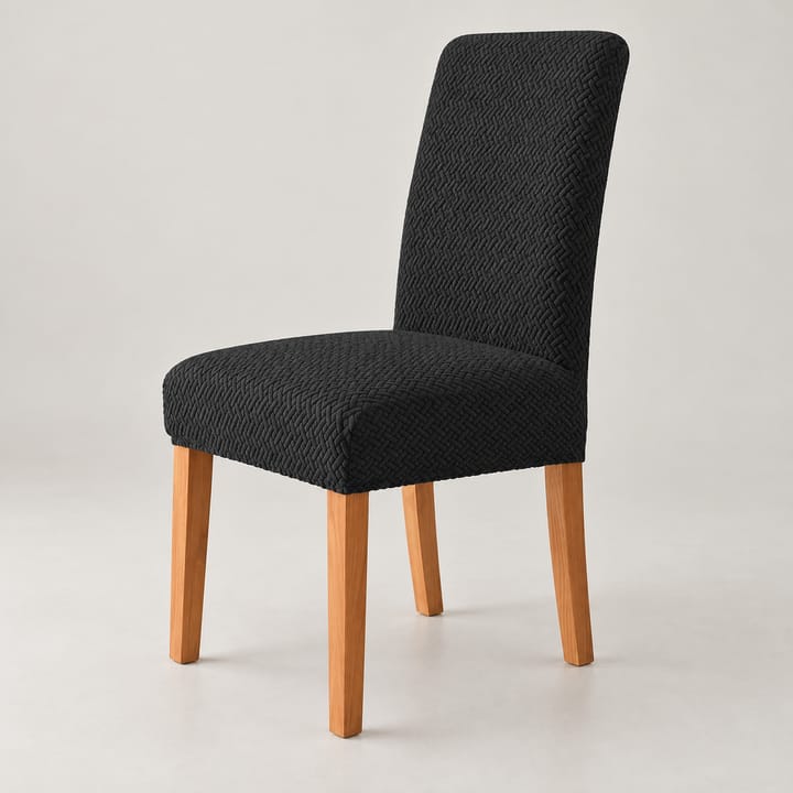 The Jacquard Stretch Dining Chair Cover, Black