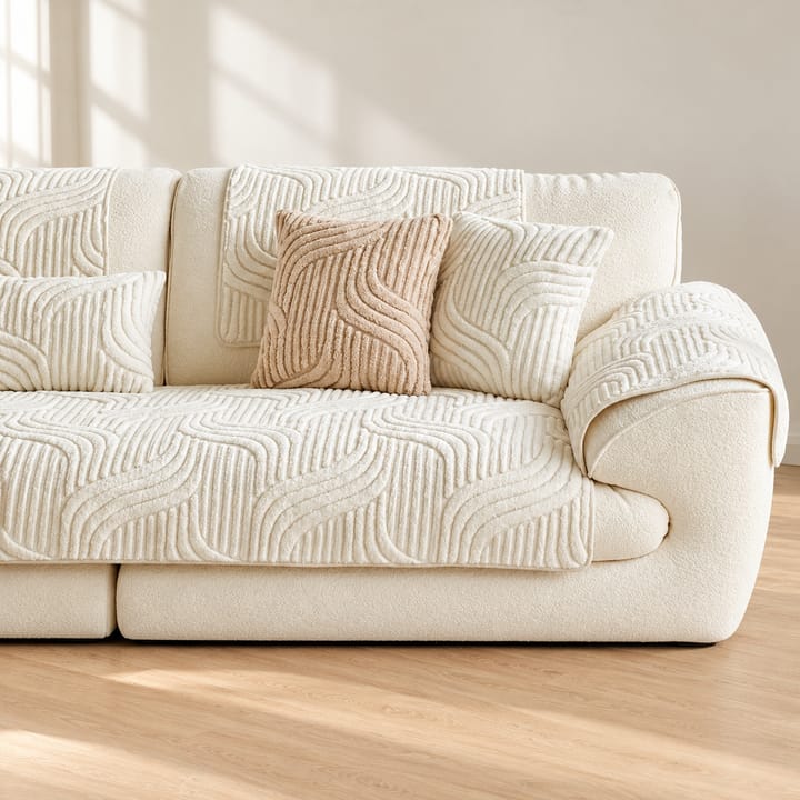 The Striped Velvet Tatting Sofa Cover
