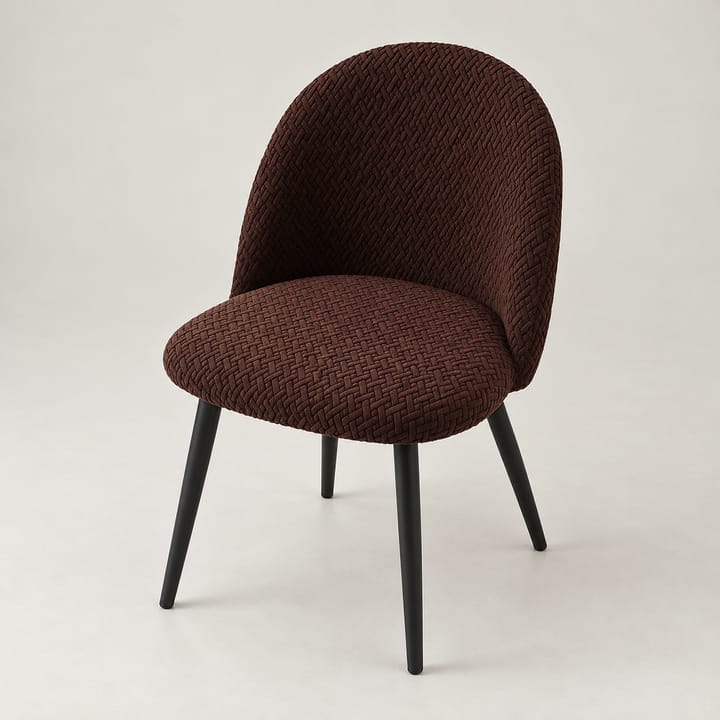 The Tatting Weave Dining Chair Cover, Dark brown