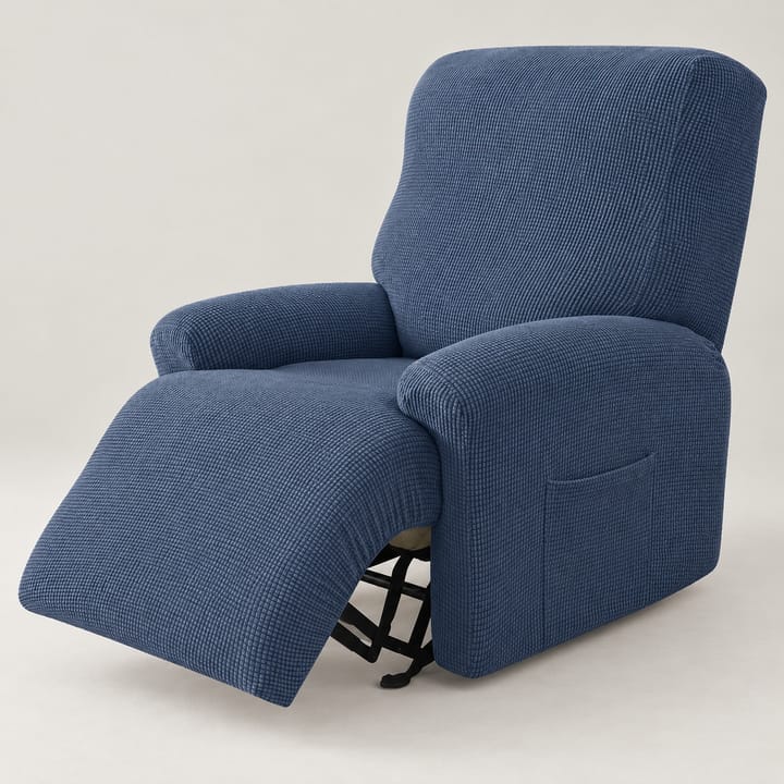 The Ribbed Knit Recliner Cover, Navy