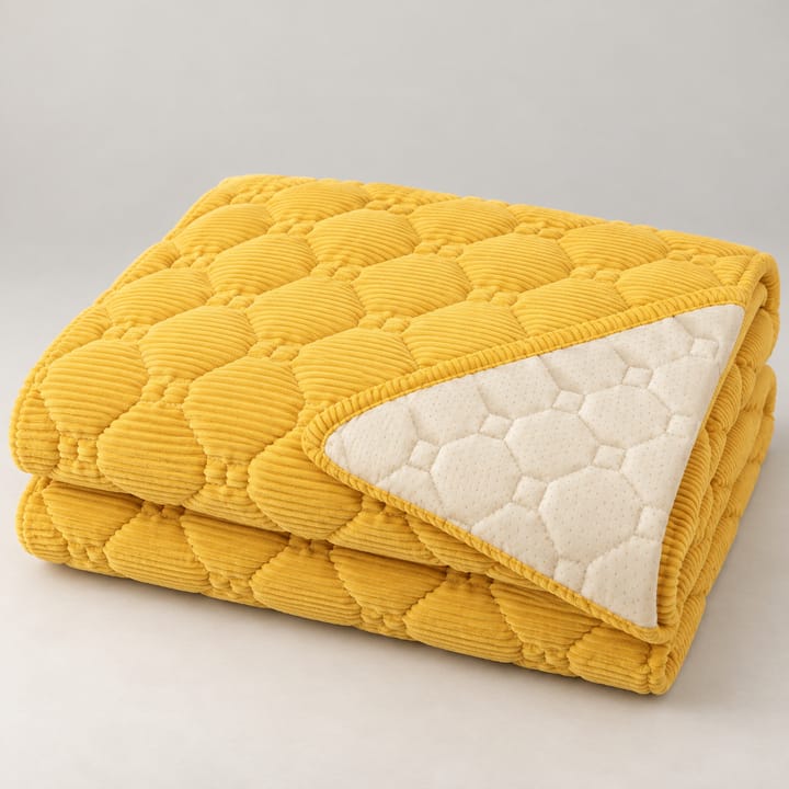 The Quilted Corduroy Plush Sectional Sofa Cover