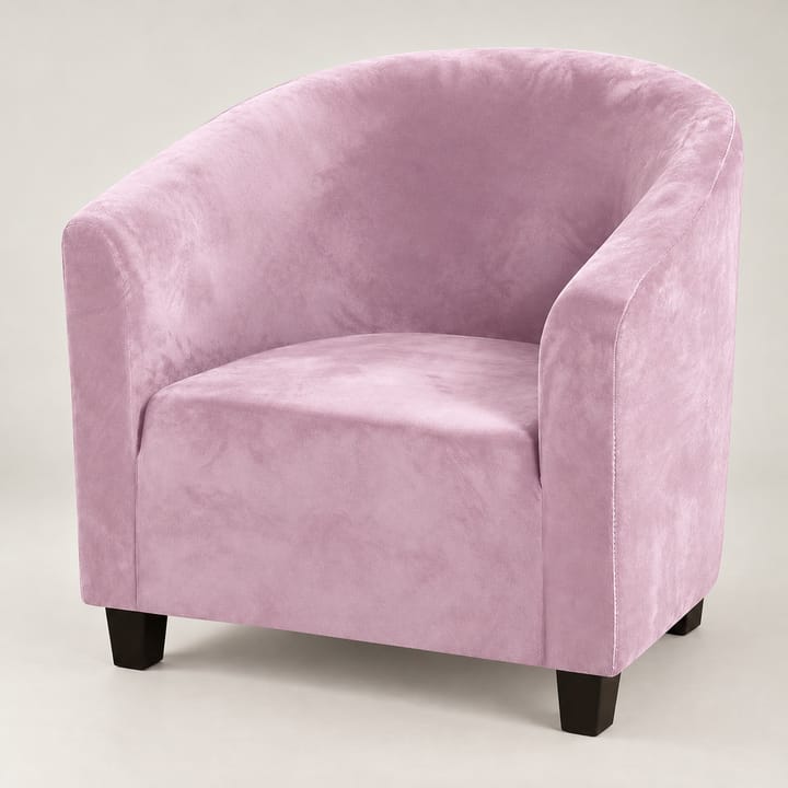 The Stretch Velvet Tub Chair Cover, Pink