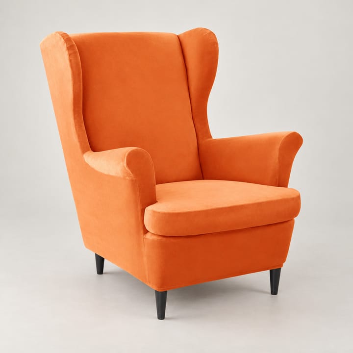 The Wingback Velvet Slipcover Set, Orange
