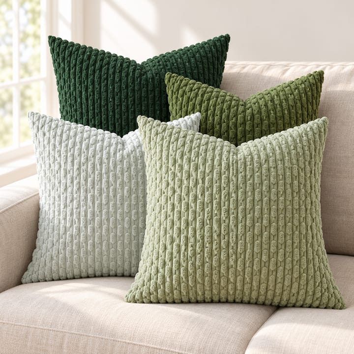 The Ribbed Corduroy Pillow Cover