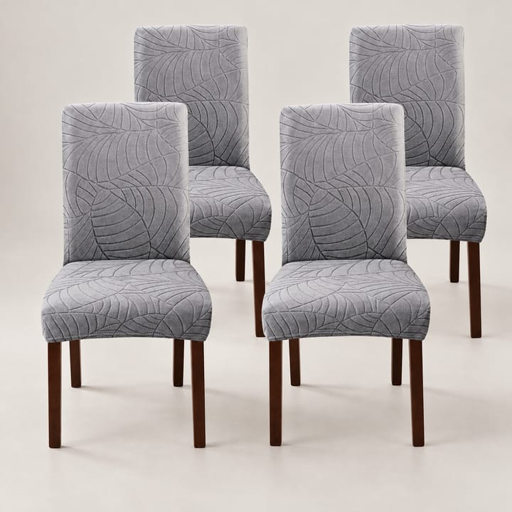 The Leaf Jacquard Dining Chair Cover