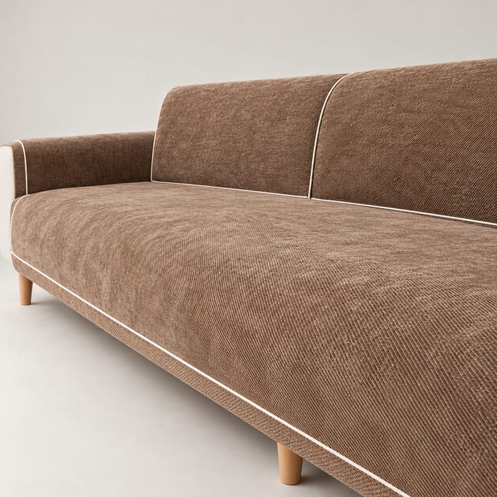 The Chenille Non-Slip Sofa Cover, Brown